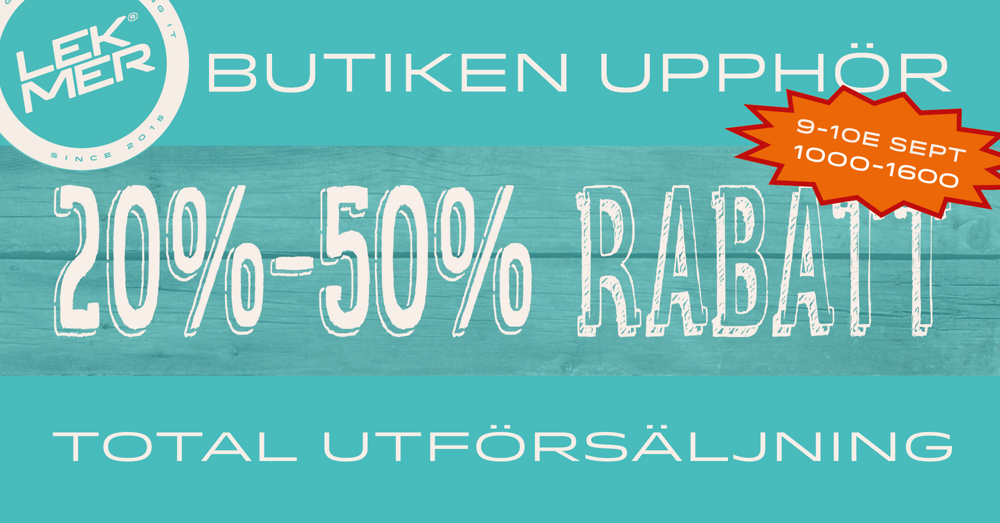 Butiken i Pampas Marina upphör - Total utförsäljning av kajaker och tillbehör