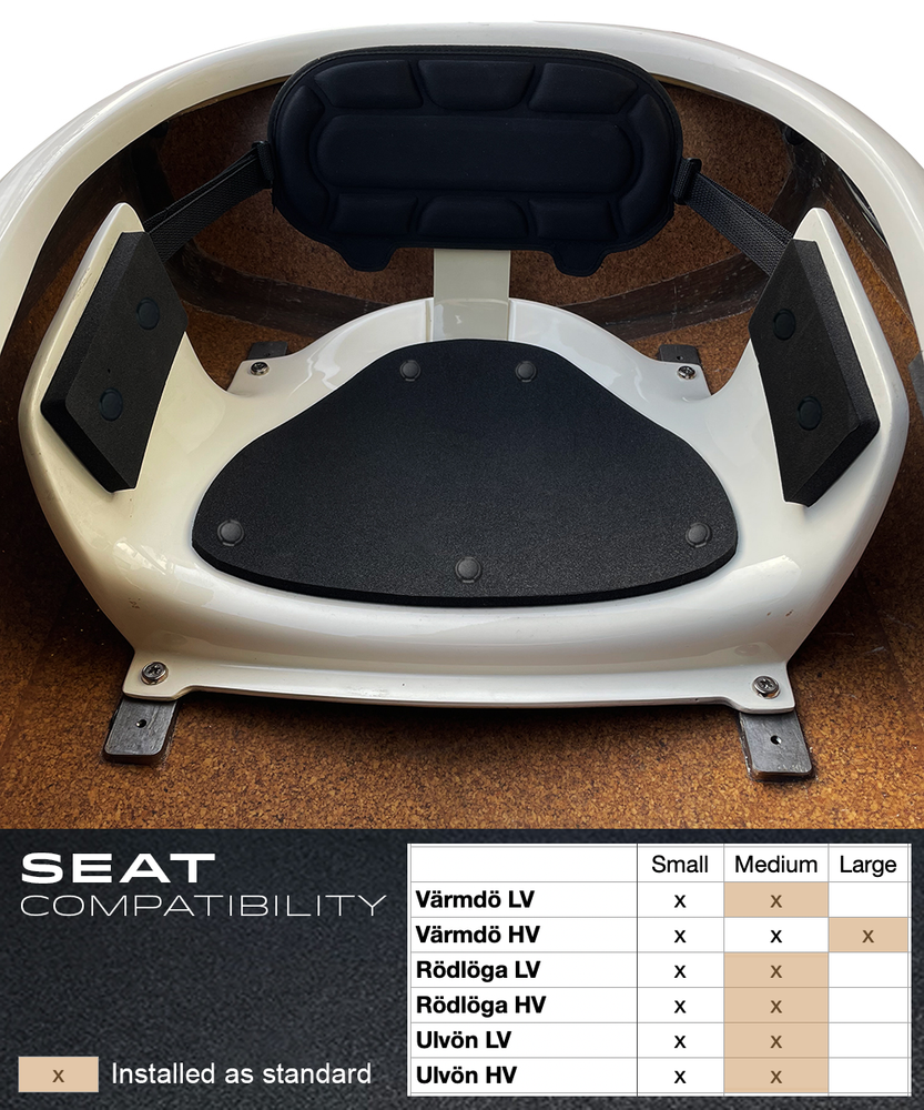 Melker's all-new seat brings an exceptional comfort for full days on the water