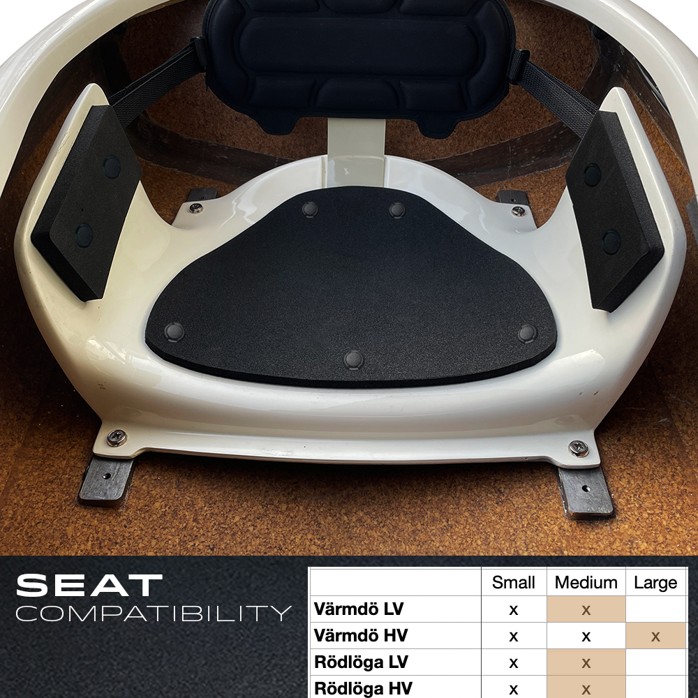 Melker's all-new seat brings an exceptional comfort for full days on the water