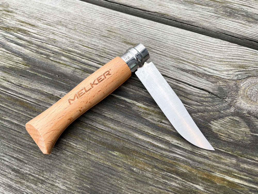 Melker Folding knife in stainless steel